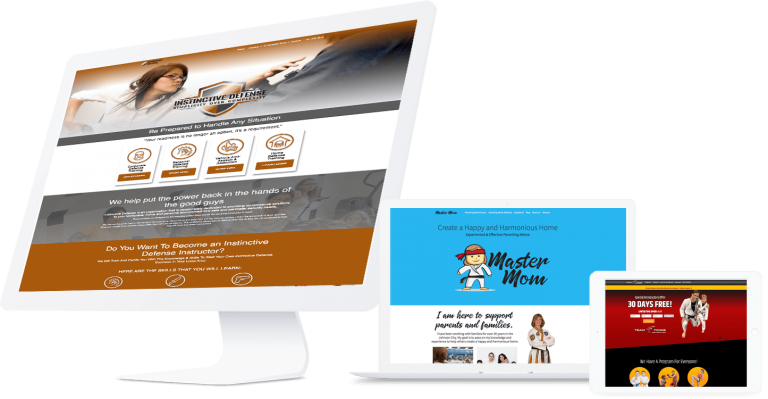 website samples on devices