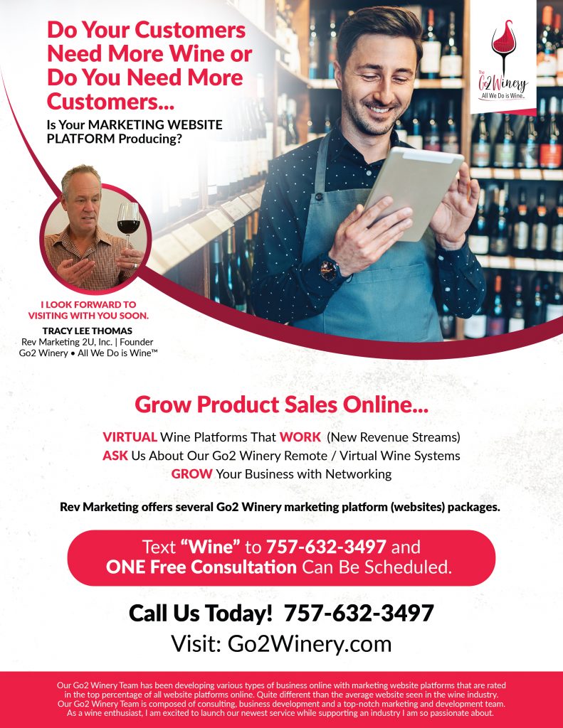 The Rev Marketing Team builds long lasting relationships with wineries while developing a marketing plan and strategies to enhance growth online and in communities around the country