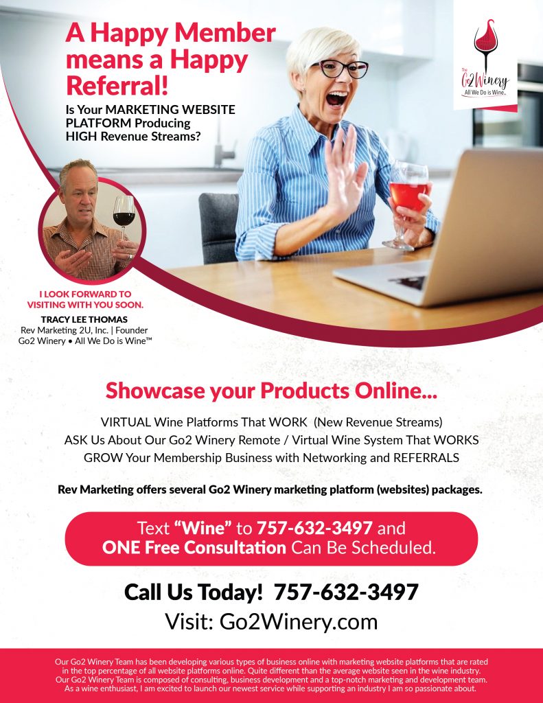 The Rev Marketing Team builds long lasting relationships with wineries while developing a marketing plan and strategies to enhance growth online and in communities around the country