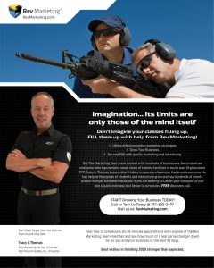 The Rev Marketing Team builds long lasting relationships with the firearms industry while developing a marketing plan and strategies to enhance growth online and in communities around servicing the firearms industry.
