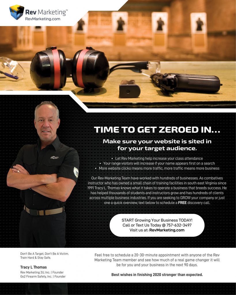 The Rev Marketing Team builds long lasting relationships with the firearms industry while developing a marketing plan and strategies to enhance growth online and in communities around servicing the firearms industry.