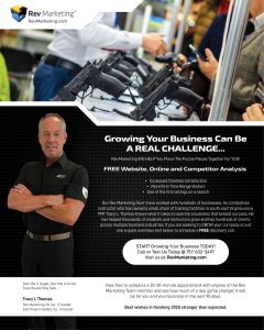 The Rev Marketing Team builds long lasting relationships with the firearms industry while developing a marketing plan and strategies to enhance growth online and in communities around servicing the firearms industry.