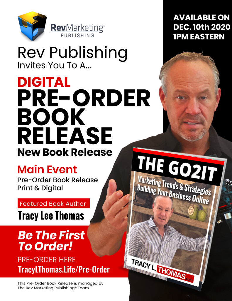 man holding book promoting authors and pre-ordered book release